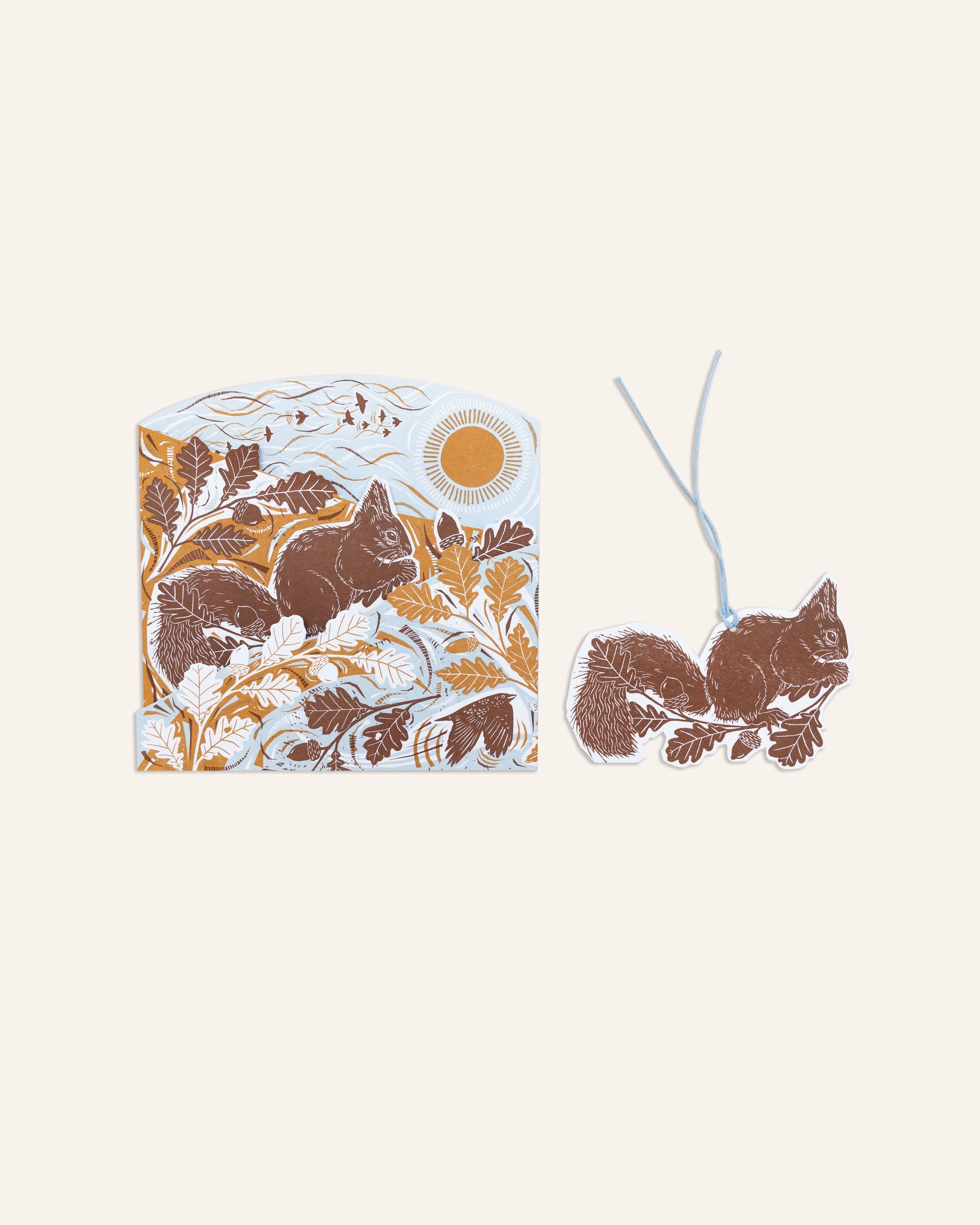 Squirrel Concertina Card with Decoration - Image 2