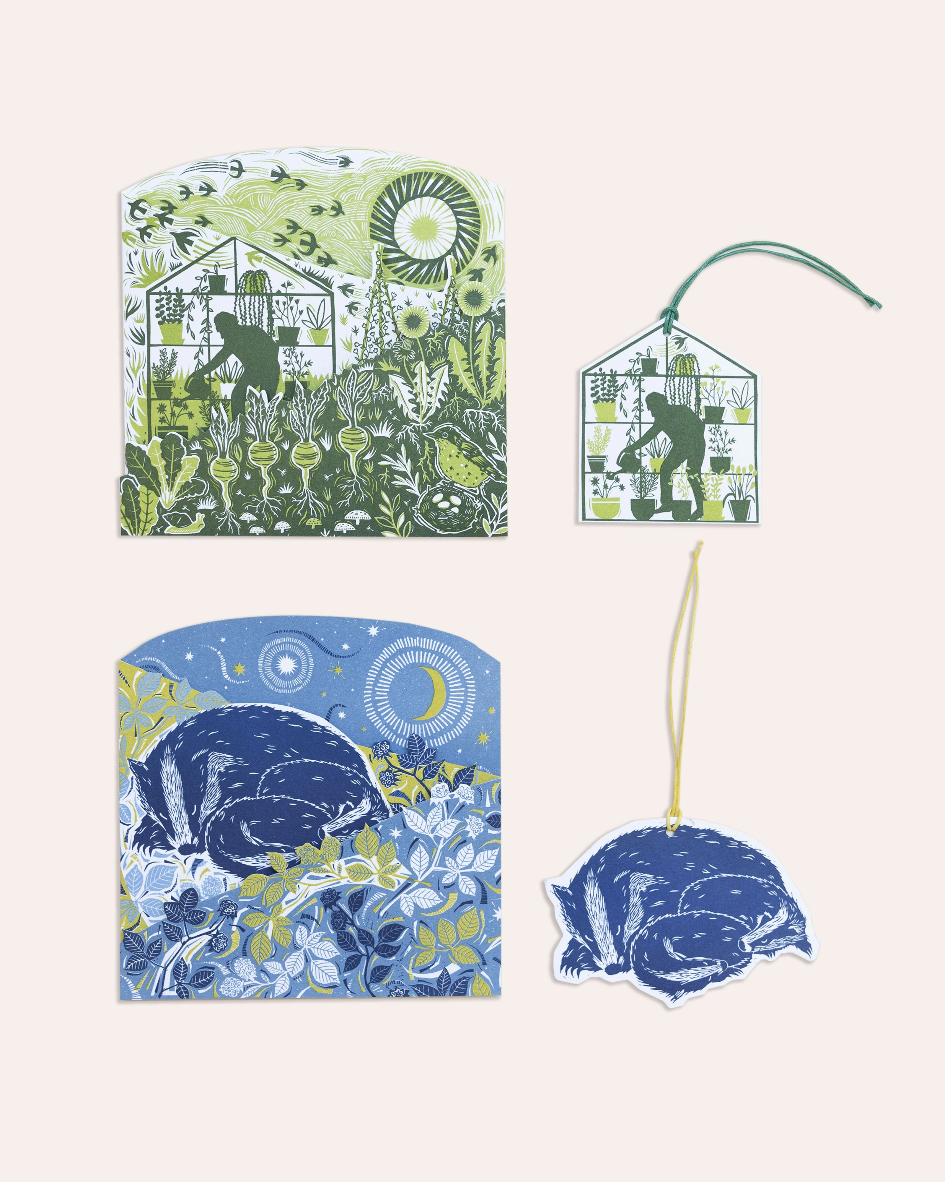 Gardeners Concertina Cards with Decorations - Image 2