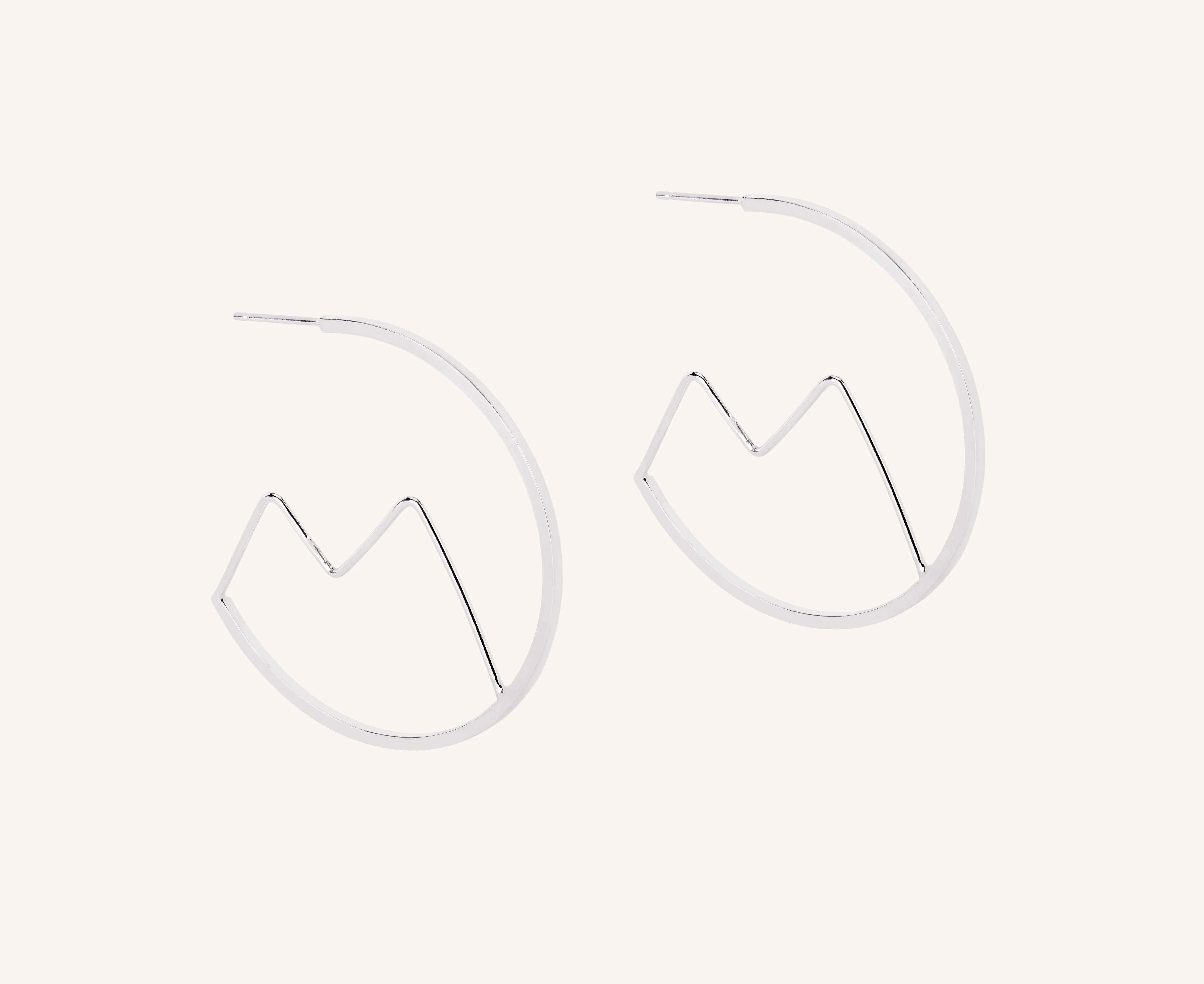 Large Cuillin Hoop Earrings - Image 6