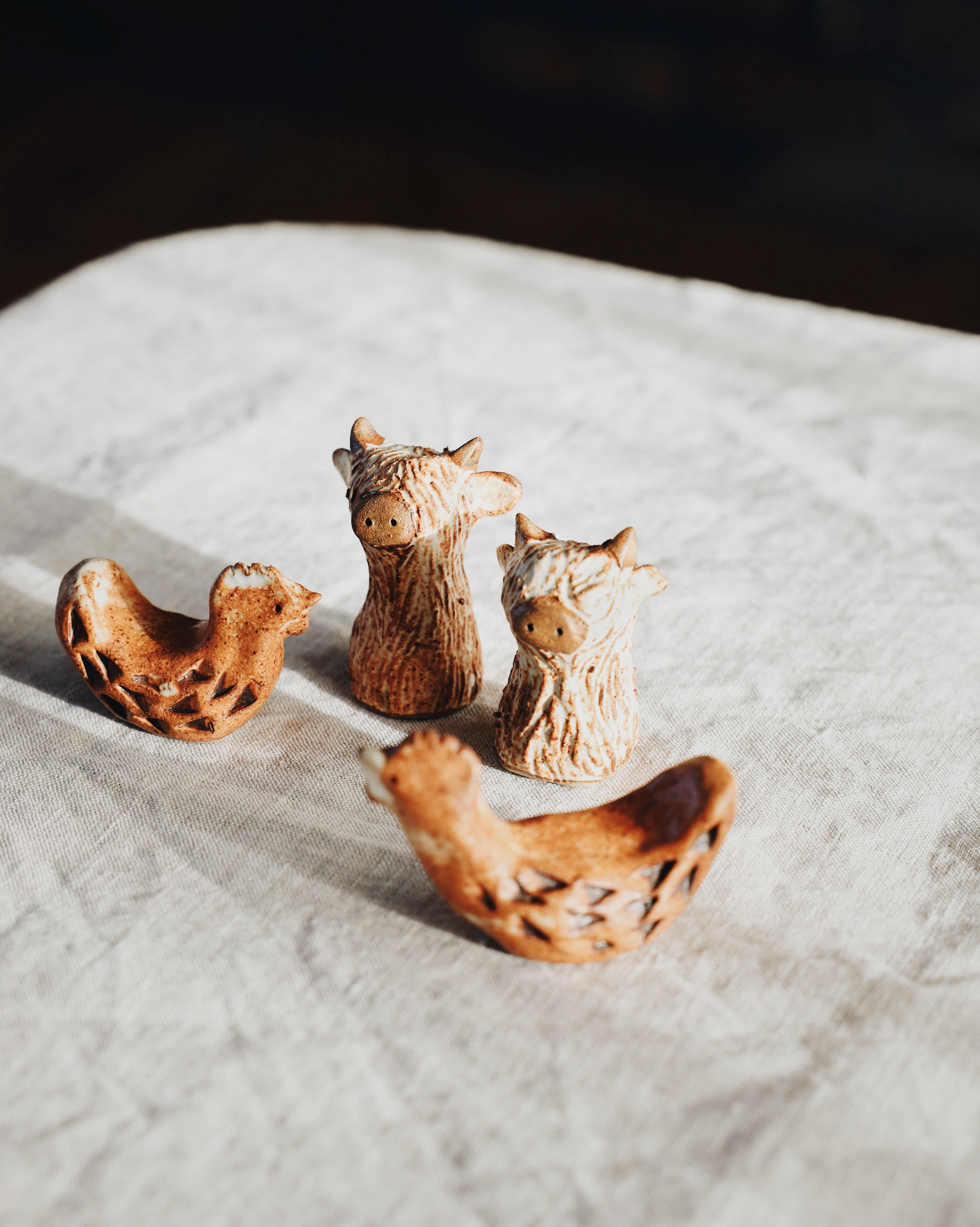 Mini Ceramic Chicken Sculpture - Image 3