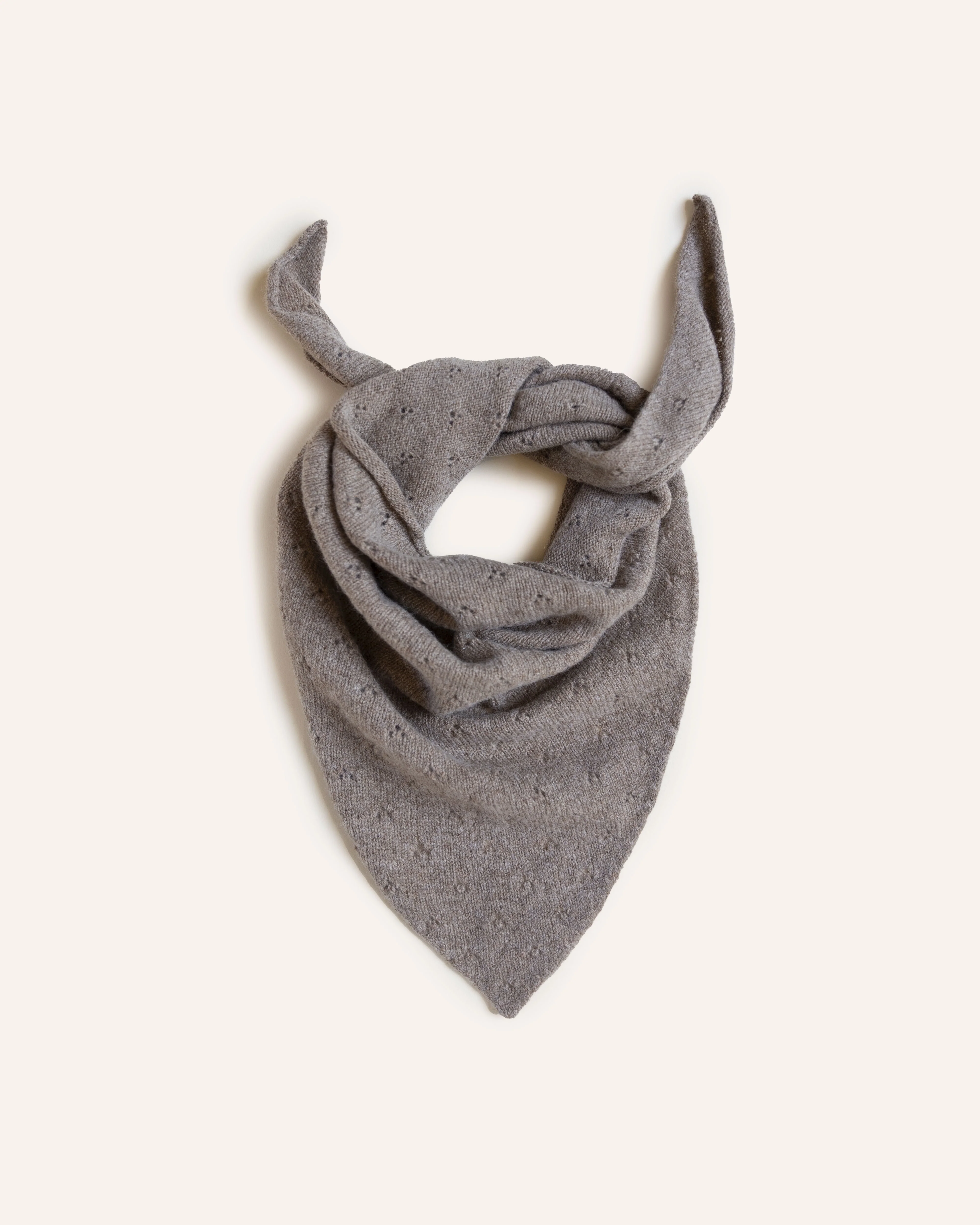 Pointelle Neckerchief – Biscuit - Image 2