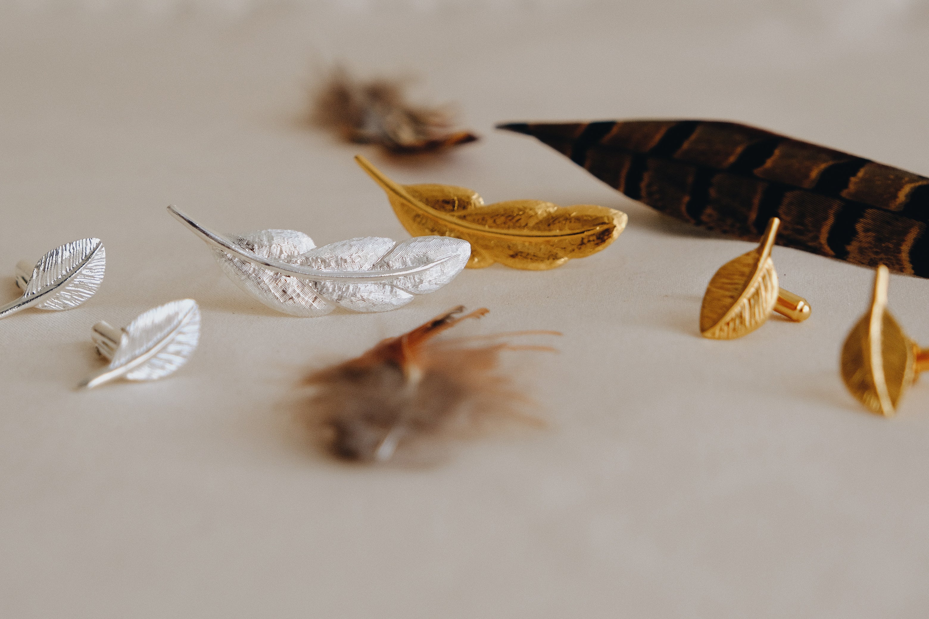 Ptarmigan Feather Cufflinks - Image 3