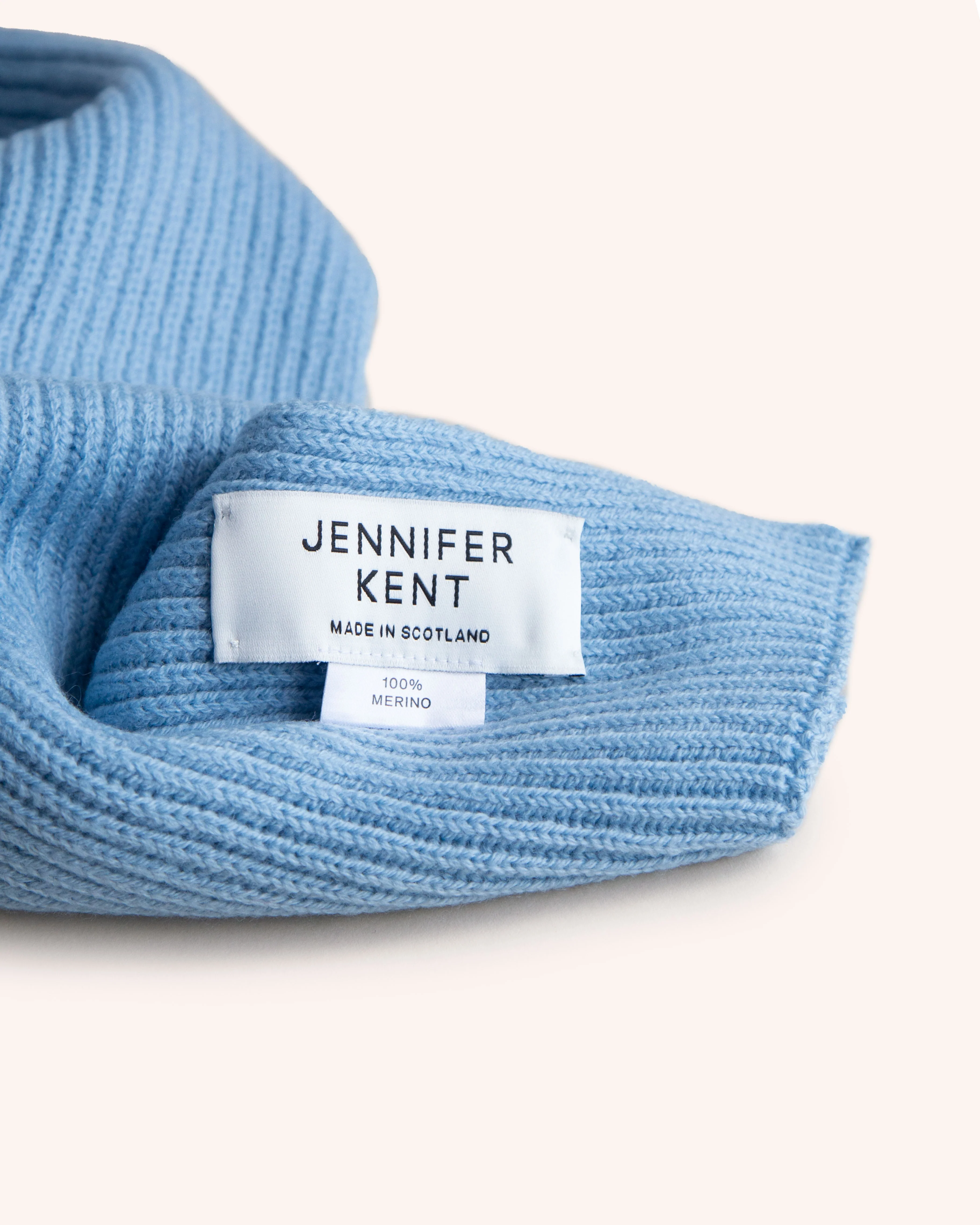 Rib Scarf - Light Blue - Image 3