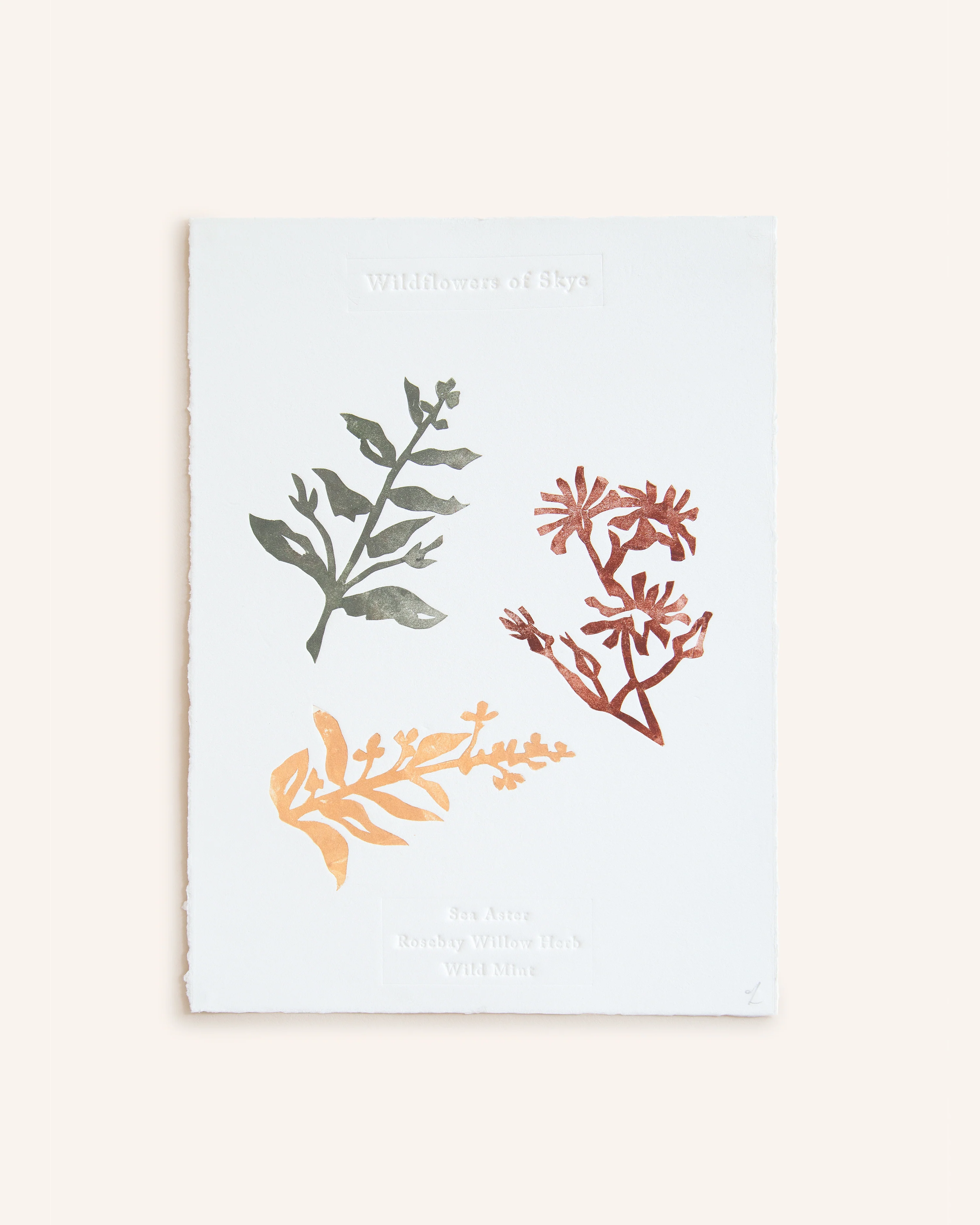 Skye Wildflowers Relief Print - Image 3