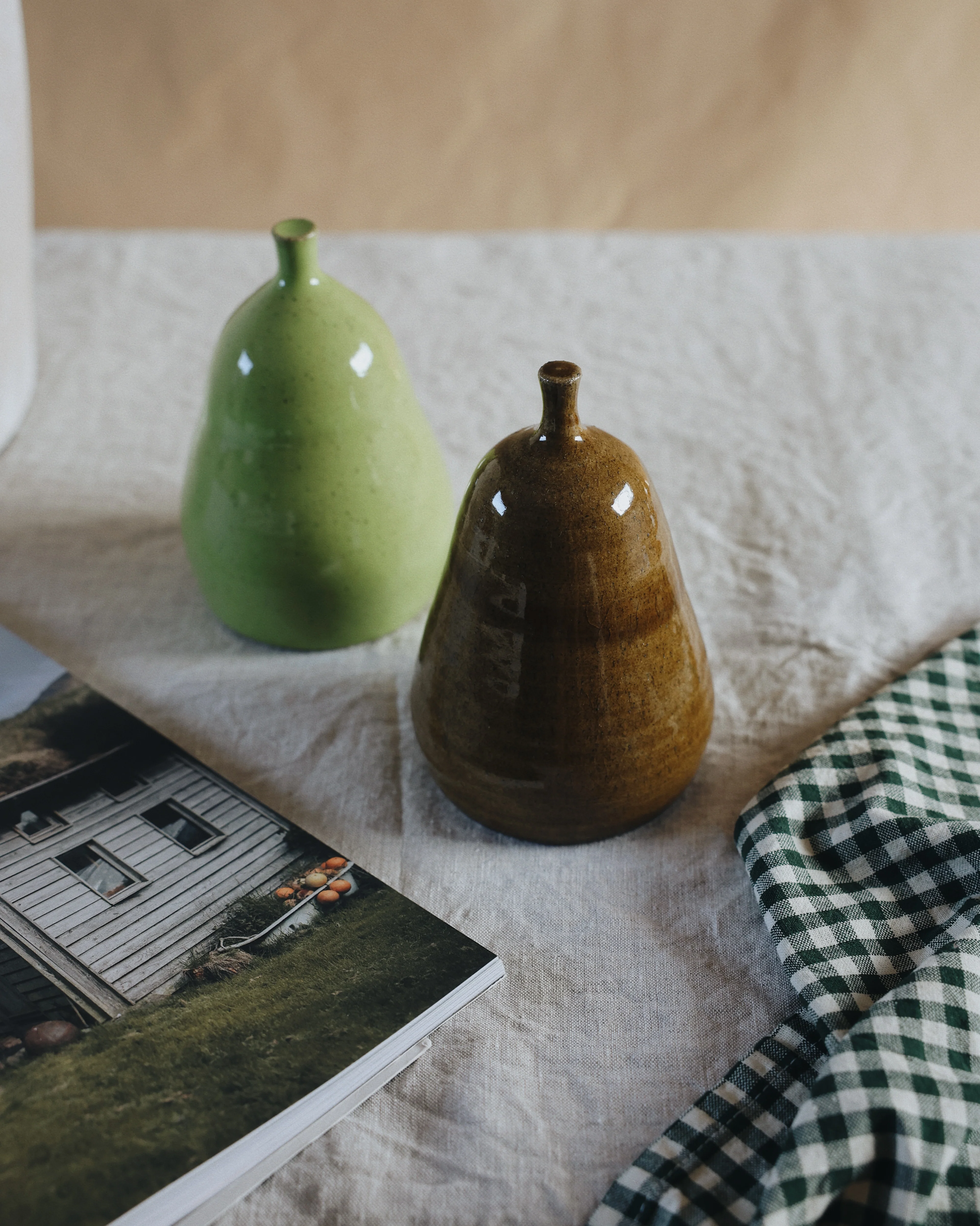 Stoneware Pear – Lime Green - Image 2