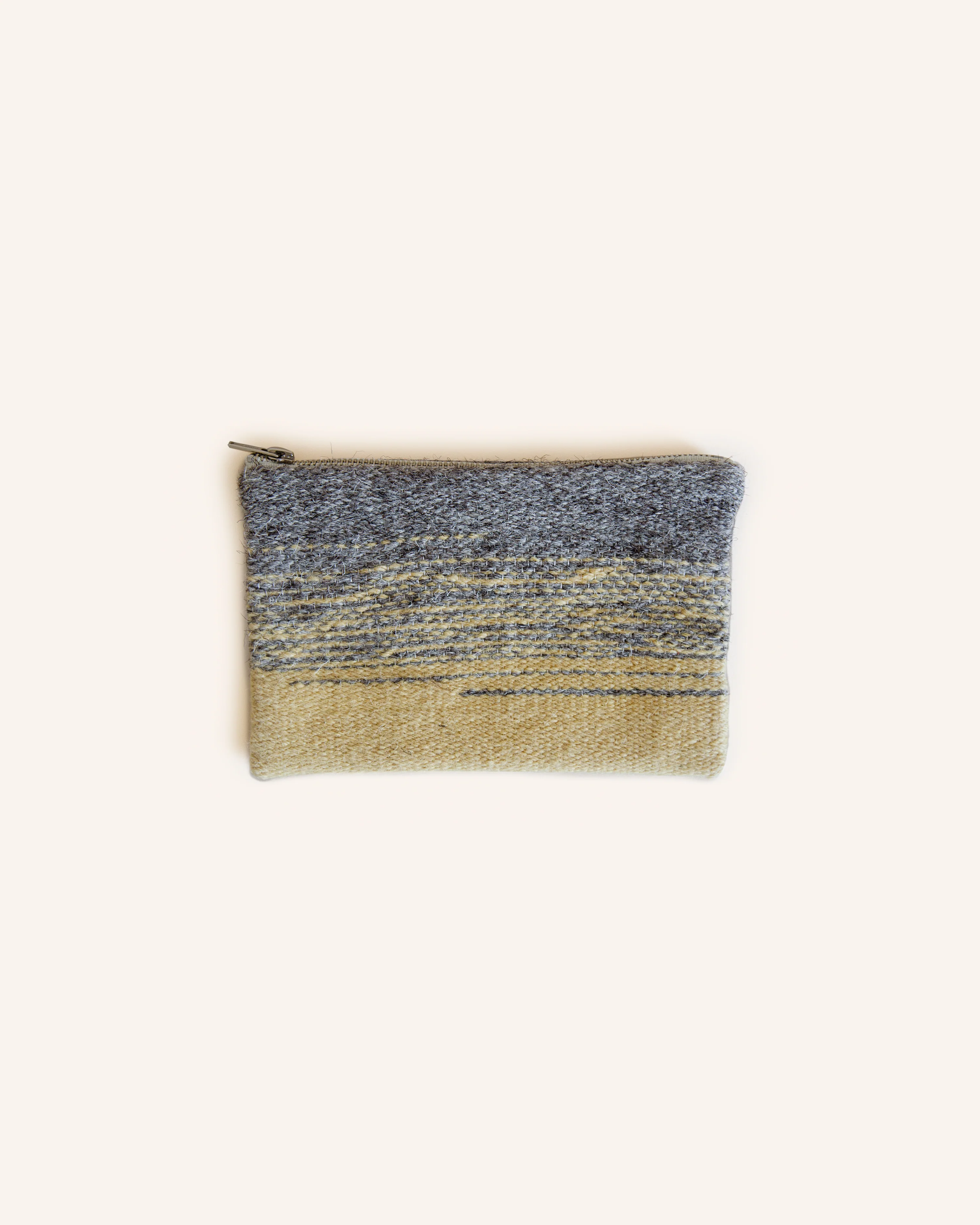 Yellow Woven Wool Purse - Image 3